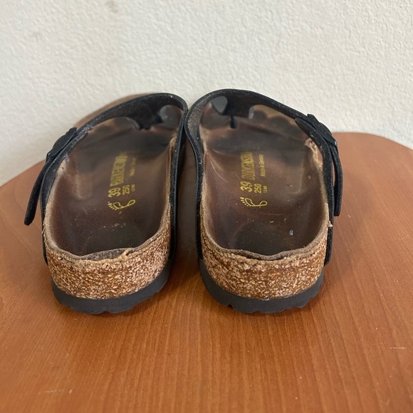 Birkenstock Women's Gizeh Footbed Sandal Black Size 8 Outdoor Adjustable Strap - Picture 6 of 9